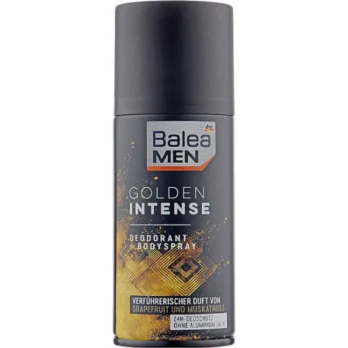 Аерозольний дезодорант антиперспірант для чоловіків «золото» Balea Men Golden Intense Deodorant, 150 мл.