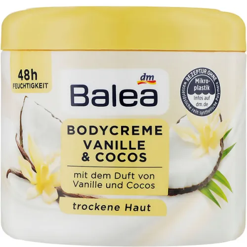 Крем для тіла «ваніль та кокос» Balea Body Cream Vanilla & Coconut, 500 мл.