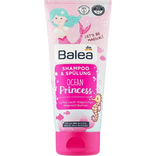 Детский шампунь-кондиционер для волос «принцесса океана» Balea Shampoo & Conditioner Kids Ocean Princess, 200 мл.