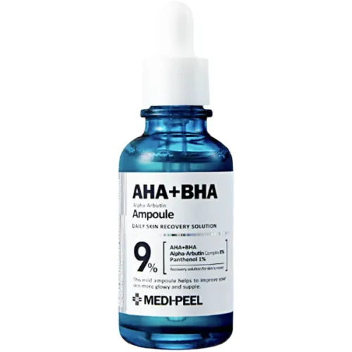 Осветляющая ампульная сыворотка-пилинг Medi Peel AHA+BHA Alpha Arbutin Ampoule с арбутином, 30 мл.