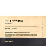 Відновлююча тканинна маска для обличчя Medi Peel Cell Toxing Black Caviar Dermajours Repair Mask з екстрактом чорної ікри