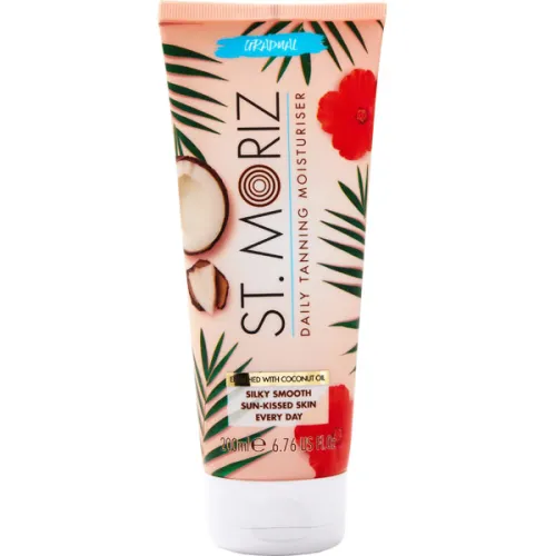 Увлажняющий лосьон для постепенного загара St.Moriz Coconut Daily Tanning Moisturiser, 200 мл.