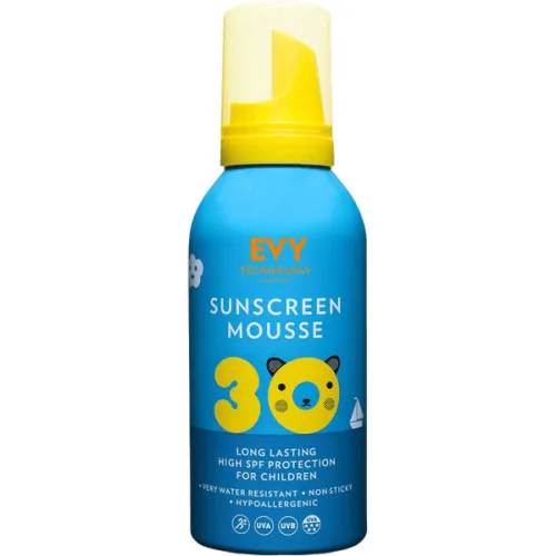 Солнцезащитный мусс для детей и младенцев EVY Technology Sunscreen Mousse Kids SPF30, 150 мл.