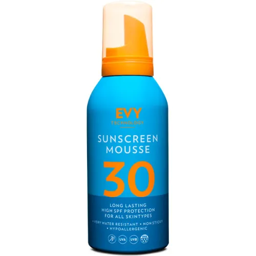 Сонцезахисний мус для обличчя та тіла EVY Technology Sunscreen Mousse SPF30, 100 мл.