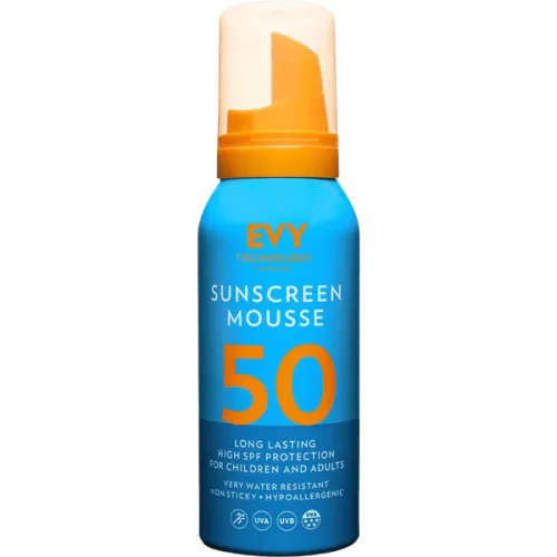 Сонцезахисний мус для обличчя та тіла EVY Technology Sunscreen Mousse SPF50, 100 мл.