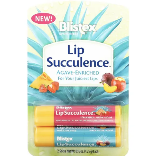 Набор бальзамов для губ Blistex Lip Succulence Tropical, 2 шт. х 4.25 г.