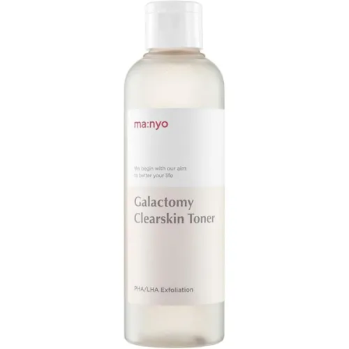 Очищаючий тонер для обличчя Manyo Galactomy Clearskin Toner з галактомісісом та кислотами, 210 мл.