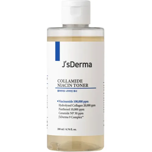 Тонер для комплексного увлажнения кожи лица JsDerma Collamide Niacin Toner с керамидами и коллагеном, 200 мл.