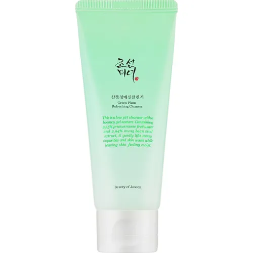 Гель-пінка для вмивання Beauty Of Joseon Green Plum Refreshing Cleanser з екстрактом зеленої сливи, 100 мл.