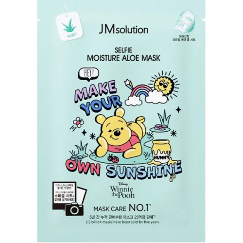 Зволожуюча тканинна маска для обличчя JMsolution Disney Selfie Moisture Aloe Mask з екстрактом алое, 30 мл.