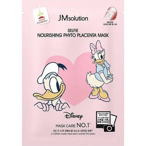 Поживна тканинна маска для обличчя JMsolution Disney Selfie Nourishing Phyto Placenta Mask з фітоплацентою, 30 мл.