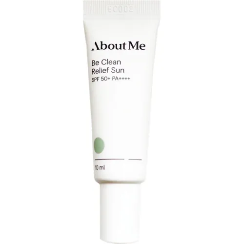 Легкий солнцезащитный крем для лица About Me Be Clean Relief Sun SPF50+ PA++++ с экстрактом центеллы, 10 мл.