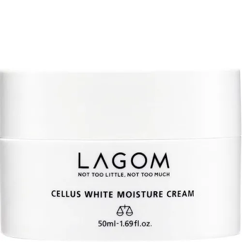 Зволожуючий та освітлюючий крем для обличчя Lagom Cellus White Moisture Cream, 50 мл.