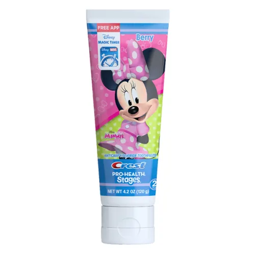 Зубна паста для дітей Міні Маус Crest Stages Pro-Health Kids Toothpaste Featuring Disney Minnie Mouse, 119 мл.
