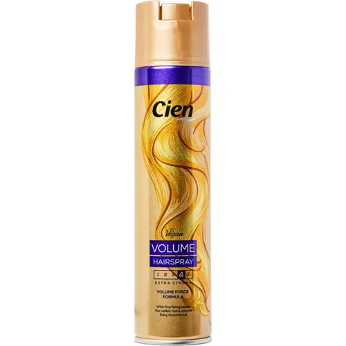 Лак для волосся екстра-сильної фіксації Cien Volume Hairspray 4, 400 мл.