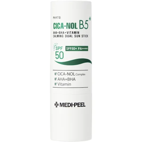 Заспокійливий подвійний сонцезахисний стик для обличчя Medi Peel Phyto Cica-Nol B5 AHA BHA Vitamin Calming Dual Sun Stick