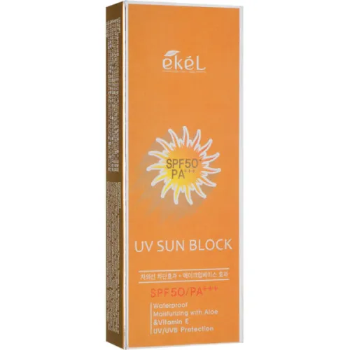 Водостойкий солнцезащитный крем для лица Ekel UV Sun Block SPF50 PA+++, 70 мл. - вид 2