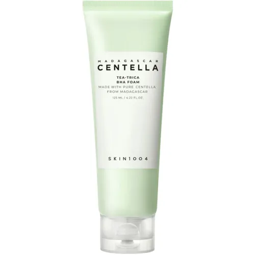 Пенка для умывания SKIN1004 Madagascar Centella Tea-Trica BHA Foam с экстрактом центеллы и кислотами, 125 мл.