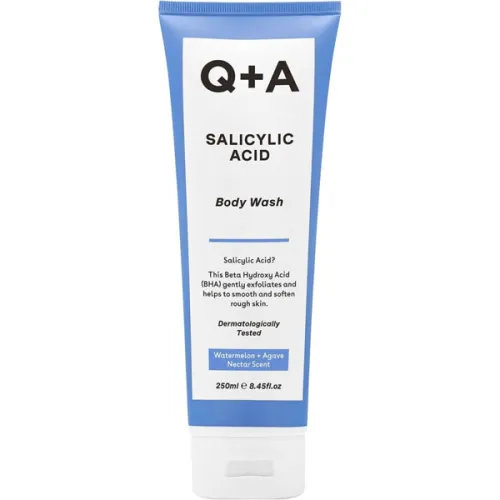 Гель для душа Q+A Salicylic Acid Body Wash с салициловой кислотой, 250 мл.