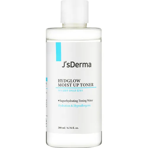 Зволожуючий тонер для обличчя JsDerma Hydglow Moist Up Toner з гіалуроновим комплексом та березовим соком, 200 мл.