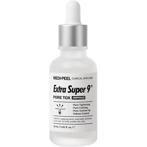 Пілінг-сироватка для очищення та звуження пір Medi Peel Extra Super 9 Plus Pore Tox Ampoule, 30 мл.