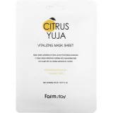 Тканинна маска для обличчя FarmStay Citrus Yuja Vitalizing Mask Sheet з екстрактом юдзу, 23 мл.