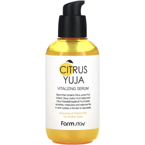 Сироватка для обличчя FarmStay Citrus Yuja Vitalizing Serum з екстрактом юдзу, 100 мл.