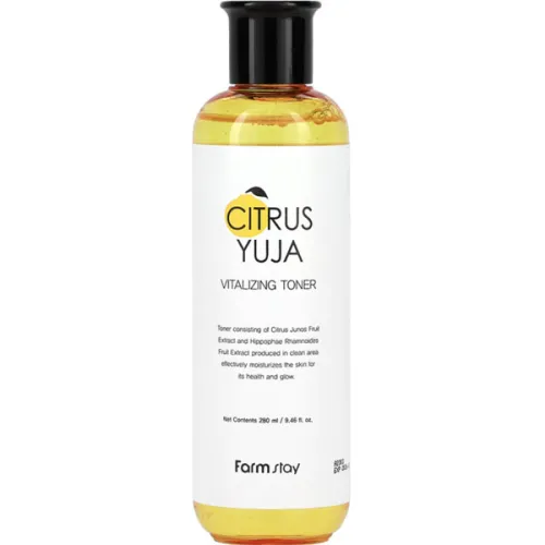 Тонер для лица FarmStay Citrus Yuja Vitalizing Toner с экстрактом юдзу, 280 мл.