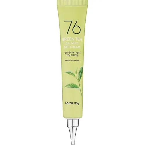 Крем для кожи вокруг глаз FarmStay 76 Green Tea Calming Eye Cream с экстрактом зеленого чая, 45 мл.