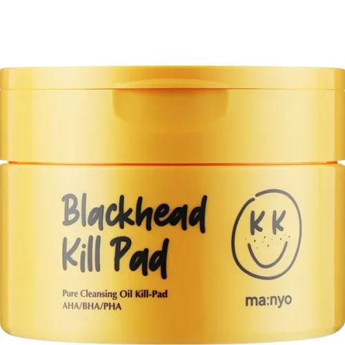 Гідрофільні пади для очищення шкіри обличчя Manyo Blackhead Kill Pad з AHA BHA PHA кислотами