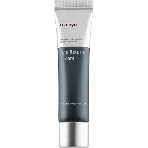 Ночной восстанавливающий крем для зрелой кожи Manyo Age Return Cream с фильтратом гриба чага, 30 мл.