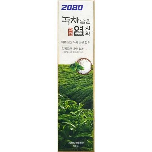 Зубная паста Dental Clinic 2080 Green Tea Salt Toothpaste, 120 г. - вид 2