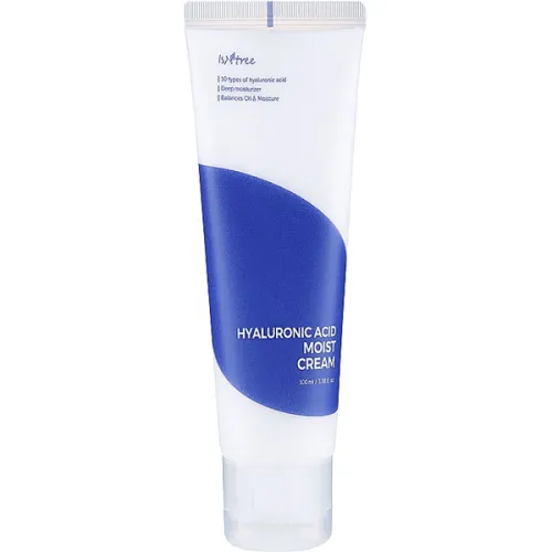 Крем для глибокого зволоження шкіри обличчя IsNtree Hyaluronic Acid Moist Cream з гіалуроновою кислотою, 100 мл.