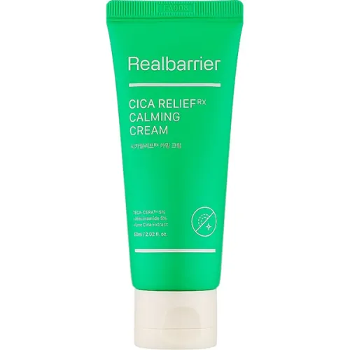 Защитный и успокаивающий крем для лица Real Barrier Cica Relief Repair RX Calming Cream с экстрактом центеллы, 60 мл.