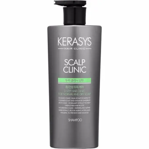 Шампунь нормальной и сухой для кожи головы KeraSys Scalp Clinic Shampoo For Normal & Dry Scalp, 600 мл.