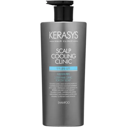 Шампунь для жирної шкіри голови KeraSys Scalp Cool Clinic Shampoo For Oily Scalp, 600 мл.