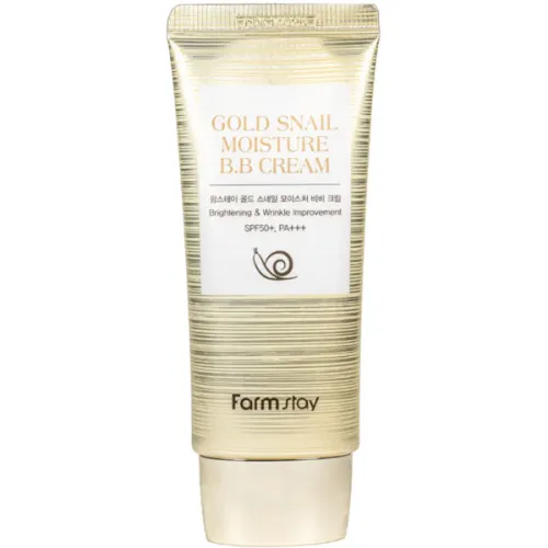 Зволожуючий BB-крем FarmStay Gold Snail Moisture BB Cream з муцином равлика, 50 мл.