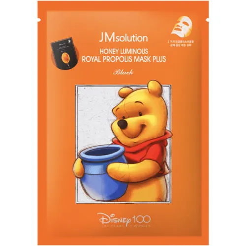 Антивікова тканинна маска для обличчя JMsolution Disney Honey Luminous Royal Propolis Mask Plus з екстрактом прополісу, 30