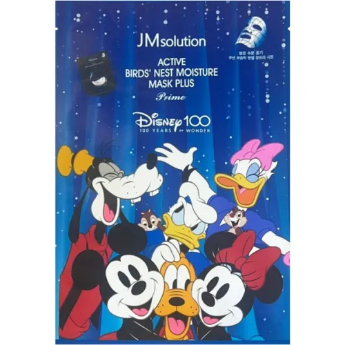 Ультратонкая тканевая маска для лица JMsolution Disney Active Birds Nest Moisture Mask Plus с экстрактом ласточкиного