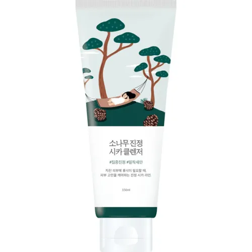 Очищающая пенка для лица Round Lab Pine Calming Cica Cleanser с экстрактом иголок сосны, 150 мл.