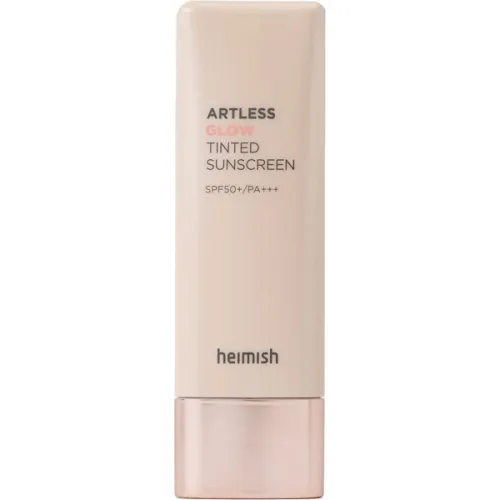 Сяючий сонцезахисний крем для обличчя Heimish Artless Glow Tinted Sunscreen Shine Beige SPF50+ PA+++ з тинтом, 40 мл.