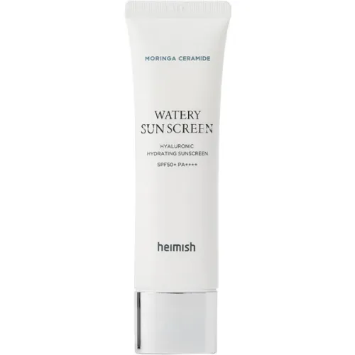 Увлажняющий солнцезащитный крем для лица Heimish Moringa Ceramide Hyaluronic Acid Hydrating Watery Sunscreen SPF50+ PA++++ с