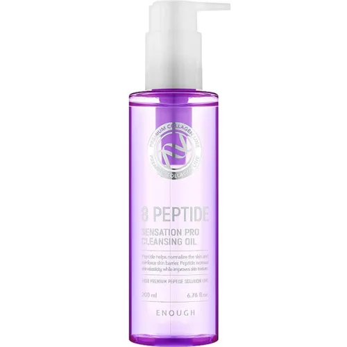 Гидрофильное масло для лица Enough 8 Peptide Sensation Pro Cleansing Oil с пептидами, 200 мл.