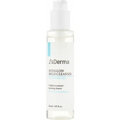 Мягкое очищающее средство для лица JsDerma Hydglow Mild Cleanser с гиалуроновой кислотой, 150 мл.