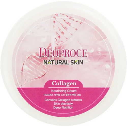 Питательный крем для лица Deoproce Natural Skin Collagen Nourishing Cream с коллагеном, 100 г.