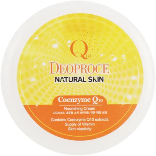 Питательный крем для лица Deoproce Natural Skin Coenzyme Q10 Nourishing Cream с коэнзимом Q10, 100 г.
