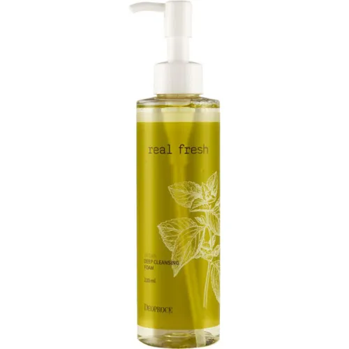 Пенка для глубокого очищения кожи лица Deoproce Real Fresh Vegan Deep Cleansing Foam, 210 мл.