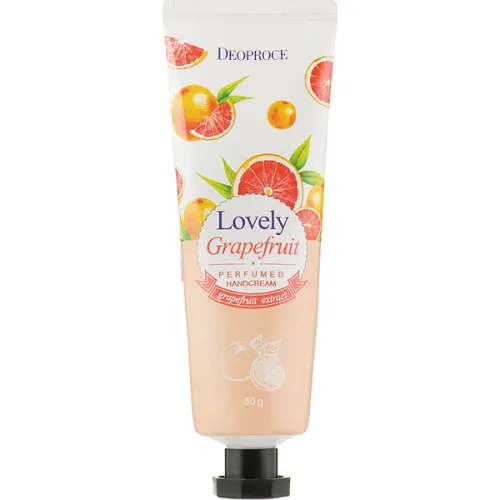 Крем для рук Deoproce Lovely Grapefruit Perfumed Hand Cream с ароматом грейпфрутам, 50 г.