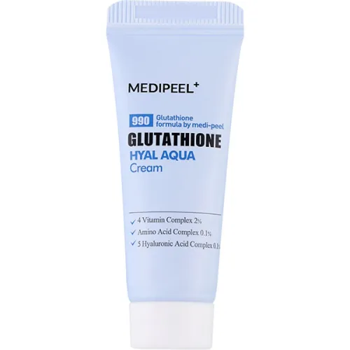 Увлажняющий крем-гель для лица Medi Peel Glutathione Hyal Aqua Cream с глутатионом и витаминами, 15 мл.