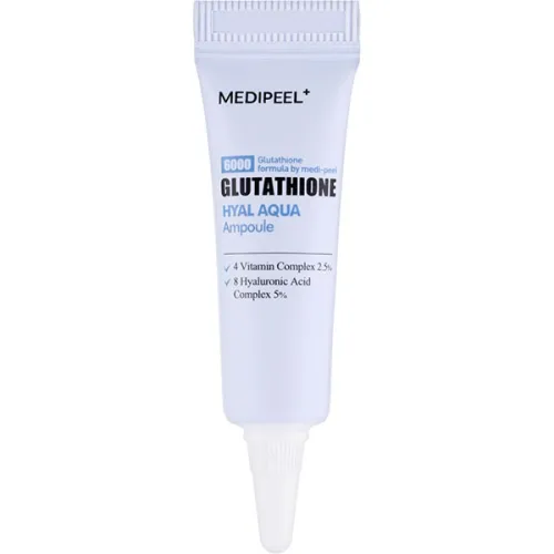 Зволожуюча ампульна сироватка для обличчя Medi Peel Glutathione Hyal Aqua Ampoule з глутатіоном та вітамінами, 4 мл.